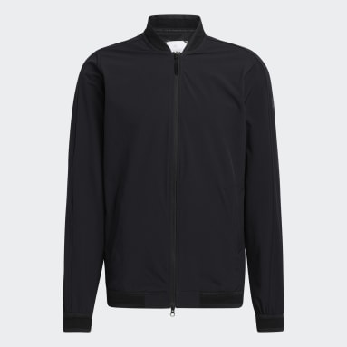 Men Golf Black Adicross Bomber Golf Jacket