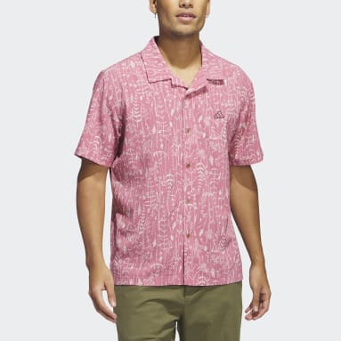 Mænd Golf Pink Go-To Camp golftrøje