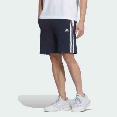 エッセンシャルズ プラス ルーズフィット スリーストライプス フレンチテリー ショーツ