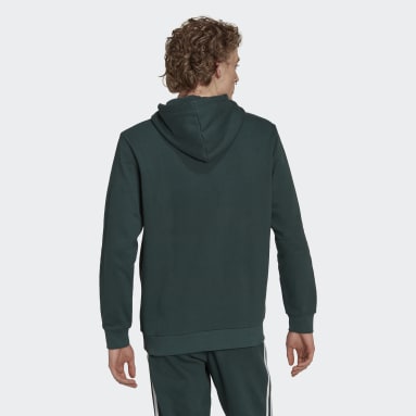 Polera con Capucha Adicolor Classics Trifolio Verde Hombre Originals