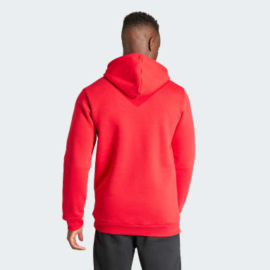 Sudadera con capucha Essentials Trefoil Manchester United Rojo Hombre Fútbol