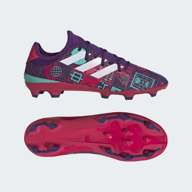 Soccer Purple Gamemode Knit Firm Ground Soccer Cleats