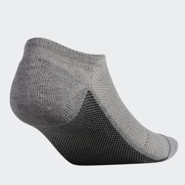 Men's Training Grey Superlite Stripe No-Show Socks 3 Pairs