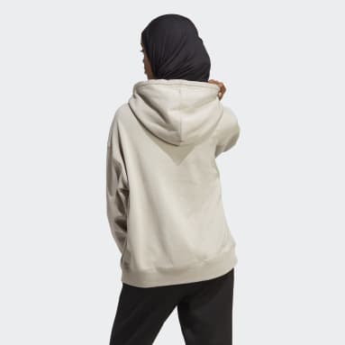 Polera con Capucha adidas x Marimekko Logo Marrón Mujer Originals
