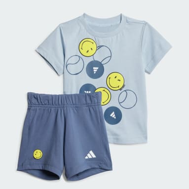 ชุดเสื้อและกางเกง Adidas X Smileyworld สำหรับหน้าร้อน