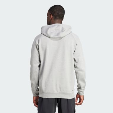 Sudadera con capucha Game and Go Big Logo Training Gris Hombre Gimnasio Y Entrenamiento