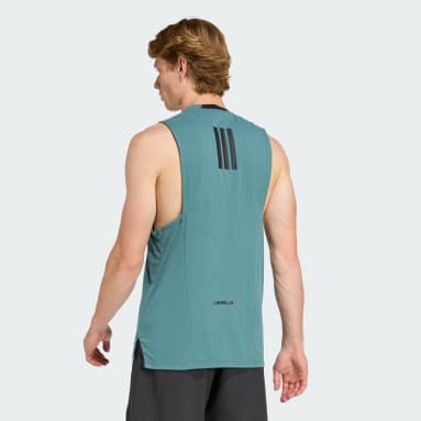 アディダス adidas オリジナルス 夏のサラサラシャツ 上下セット グリーン les-mills-グラフィック-半袖t
