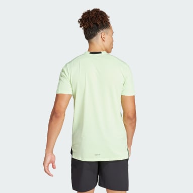 Men Gym & Training Green Designed for Training Workout Tee