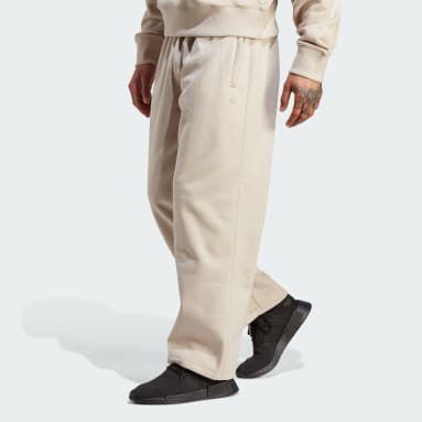 Pantalón Premium Essentials Wide Leg Beige Hombre Originals