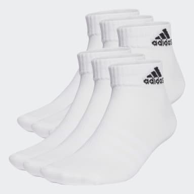 Gym & Training White Thin and Light Sportswear Ankle Socks 6 Pairs