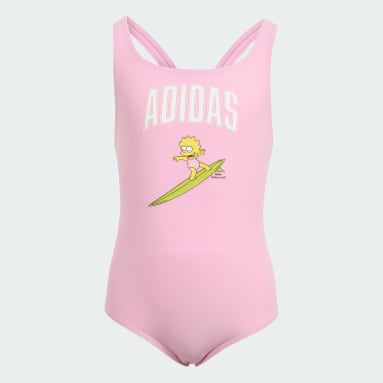 Traje de natación adidas The Simpsons con espalda en V para niños