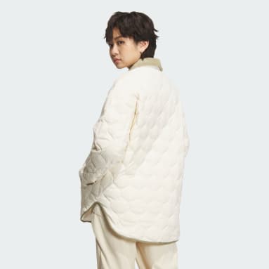 Women Lifestyle White 라이트웨이트 다운 재킷