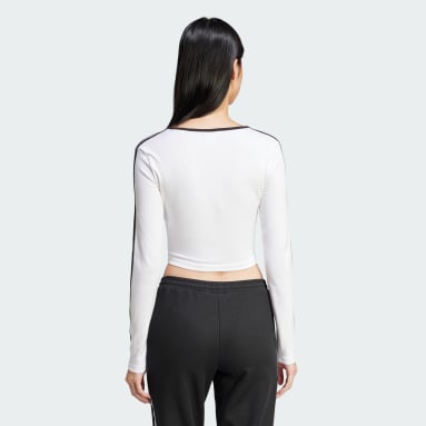 Koszulka Adicolor 3-Stripes Long Sleeve Crop