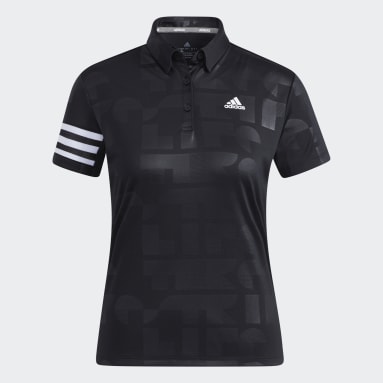 Women Golf Black 에어로레디 디보스드 폴로 셔츠