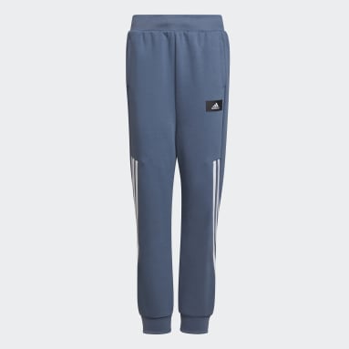 Chlapci Sportswear modrá Tepláky Future Icons 3-Stripes Tapered-Leg