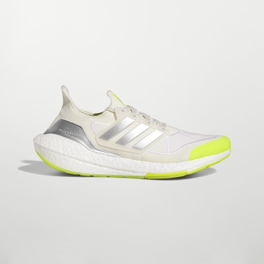 Running White Ultraboost Shoes