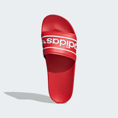Rode badslippers adidas sales