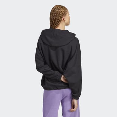 Sweat-shirt à capuche oversize et polyvalent Dance Noir Femmes Sportswear