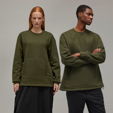 Y-3 루즈 크루 스웨터