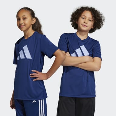 Polera Train Essentials AEROREADY Logo Ajuste Clásico Azul Niño Sportswear