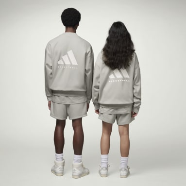 Basketball Grey 바스켓볼 크루 스웨트셔츠