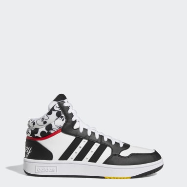 adidas x Disney Mickey Mouse Hoops 3.0 Mid Shoes Bialy