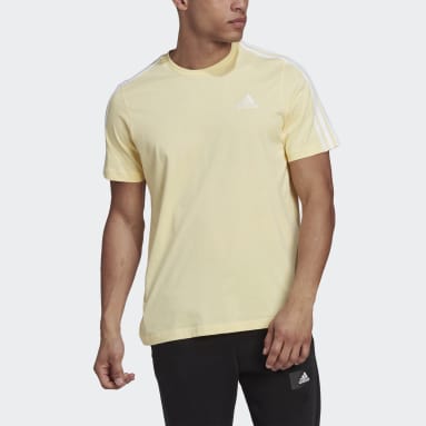Men Sportswear Yellow Essentials 3-Stripes Tee