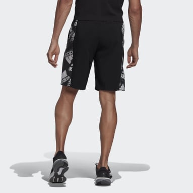 Heren Sportswear zwart Essentials BrandLove Geweven Short