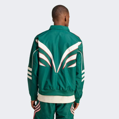 Adidas tracksuit green colour best sale