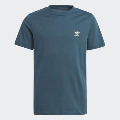 Polera Adicolor Turquesa Niño Originals