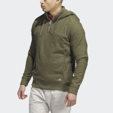 Felpa con cappuccio Go-To Quarter-Zip Verde Uomo Golf