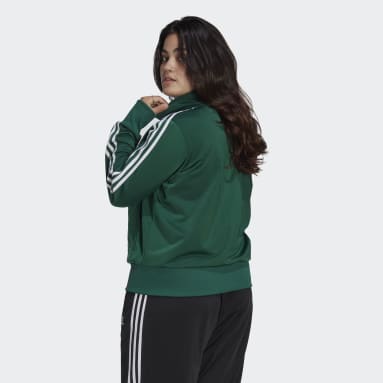 Ženy Originals zelená Tepláková bunda Adicolor Classics Firebird (plus size)