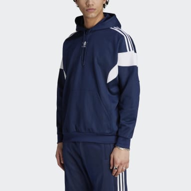 Veste à capuche Adicolor Classics Cut Line Bleu Hommes Originals