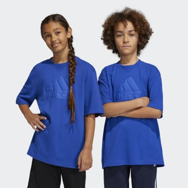 Camiseta Future Icons Logo Piqué Azul Niño Sportswear