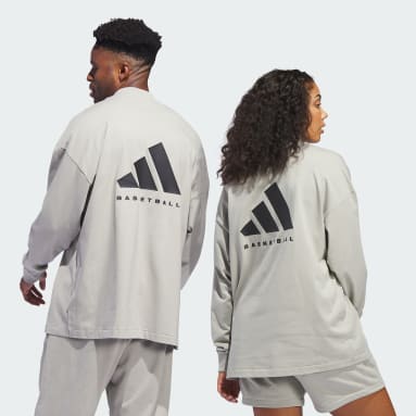 Camiseta Basketball Manga Larga (Unisex) Beige Basketball
