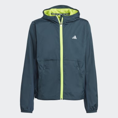 Børn Løb Türkis WIND.RDY Windbreaker jakke til børn