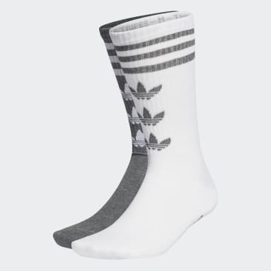Originals White Trefoil Crew Socks 2 Pairs