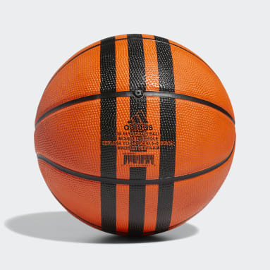 Balón de Básquet de Caucho X 3 Franjas Naranja Basketball