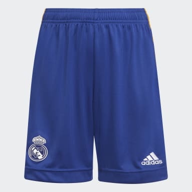 Boys Football Blue Real Madrid 21/22 Away Shorts