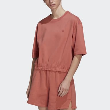 Frauen Originals adicolor Contempo T-Shirt Braun