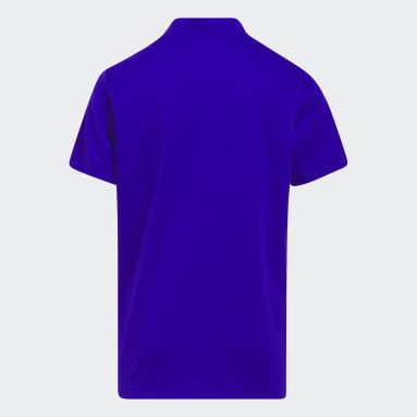 Boys Golf Blue Sport Collar Polo Shirt