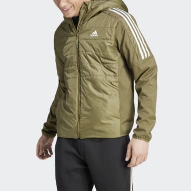 Muži Sportswear zelená Bunda Essentials Insulated Hooded Hybrid