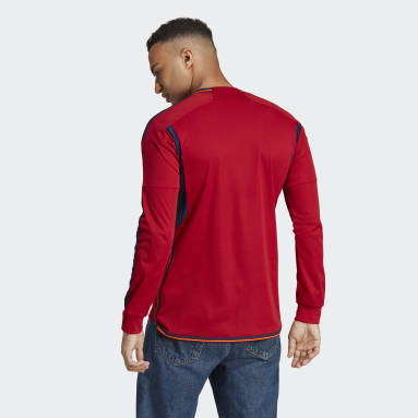 Camiseta manga larga primera equipación España 22 Rojo Hombre Fútbol
