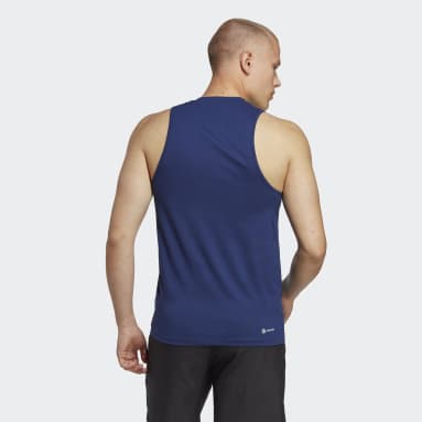 Heren Fitness En Training blauw Train Essentials Feelready Training Mouwloos Shirt