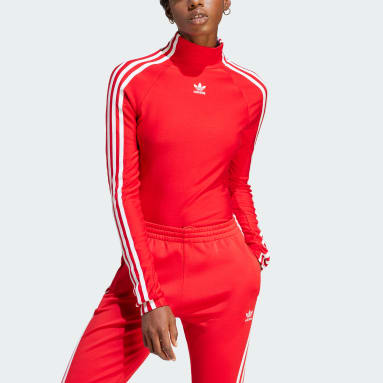 Originals Red Adilenium Tight Long Sleeve Top
