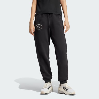 Pantalon ample molleton imprimé graphique Signature