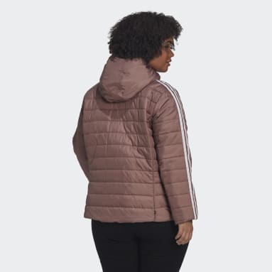 Women Originals Purple Hooded Premium Slim Jacket (Plus Size)