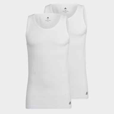 Mænd Sportswear Hvid Active Core Cotton tanktop
