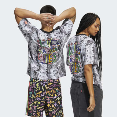Originals Flerfarvet Love Unites Doodle Print kønsneutral T-shirt
