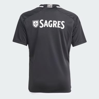 Camisola Alternativa 23/24 do Benfica – Criança Preto Criança Futebol